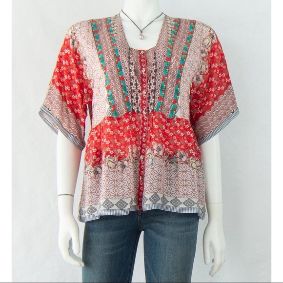 johnny was zado button down top